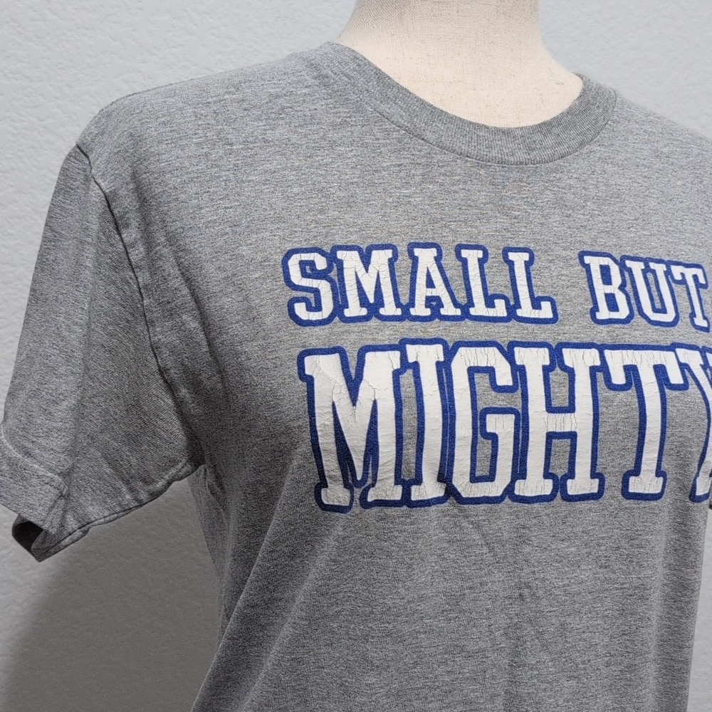 Small But Mighty T-Shirt Gray Women's XS/S - Picture 2 of 8